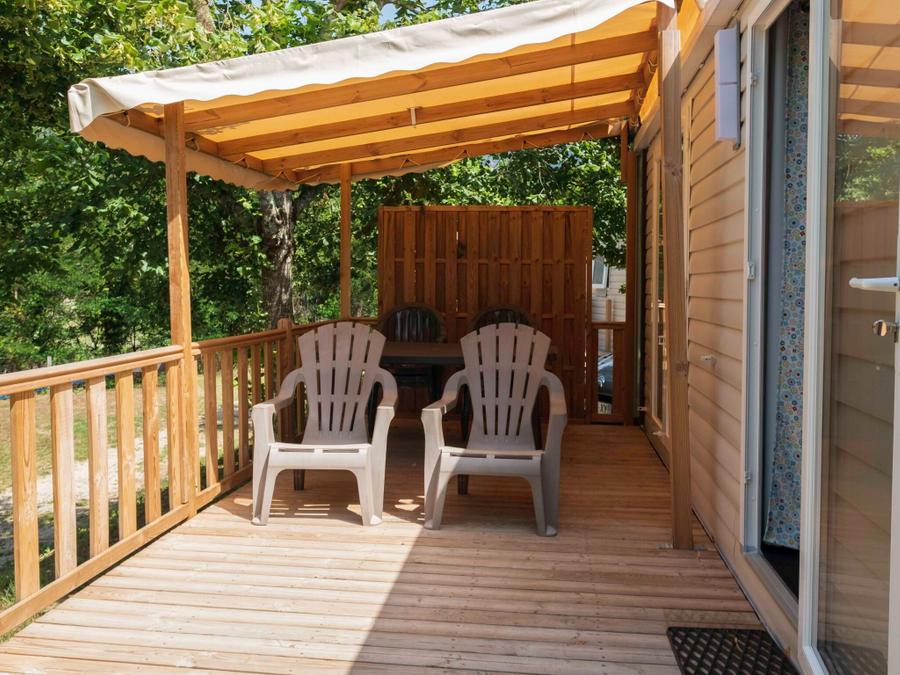 Mobilhome 6 personnes - Standard 32m² - 3ch - Terrasse couverte - TV - Climatisation 5