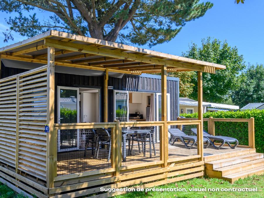 Mobilhome 6 personnes - Homeflower Premium 35m² - 3 chambres + terrasse + TV + Draps + Serviettes + Clim 9