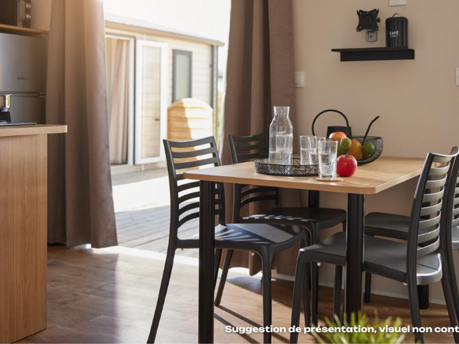 Mobilhome 4 personnes - NEW // Homeflower Premium 29m²PMR (2ch) + terrasse + TV + LV + Clim + Draps + Serviettes 1