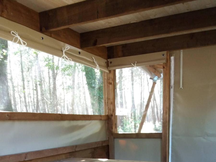 Tente en toile et en bois 2 personnes - BIVOUAC (Sans sanitaires) Animaux non admis 6