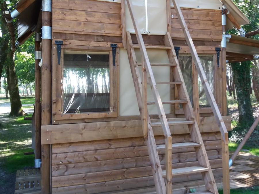 Tente en toile et en bois 2 personnes - BIVOUAC (Sans sanitaires) Animaux non admis 3
