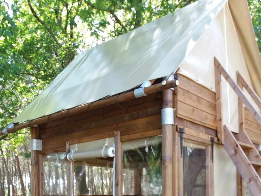 Tente en toile et en bois 2 personnes - BIVOUAC (Sans sanitaires) Animaux non admis 2