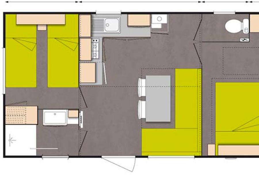 Mobilhome 4 personnes - CABIROU (En arrivée dimanche) 3