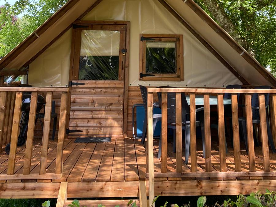 Tente en toile et en bois 4 personnes - Ecolodge 1