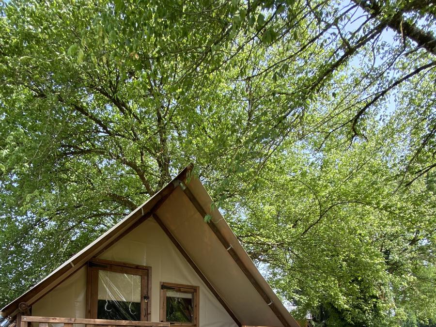 Tente en toile et en bois 4 personnes - Ecolodge 0