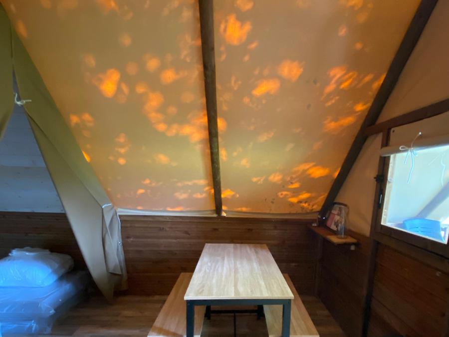 Tente en toile et en bois 4 personnes - Ecolodge 5