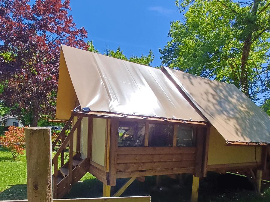 Tente en toile et en bois 2 personnes - Cyclo Tente 2