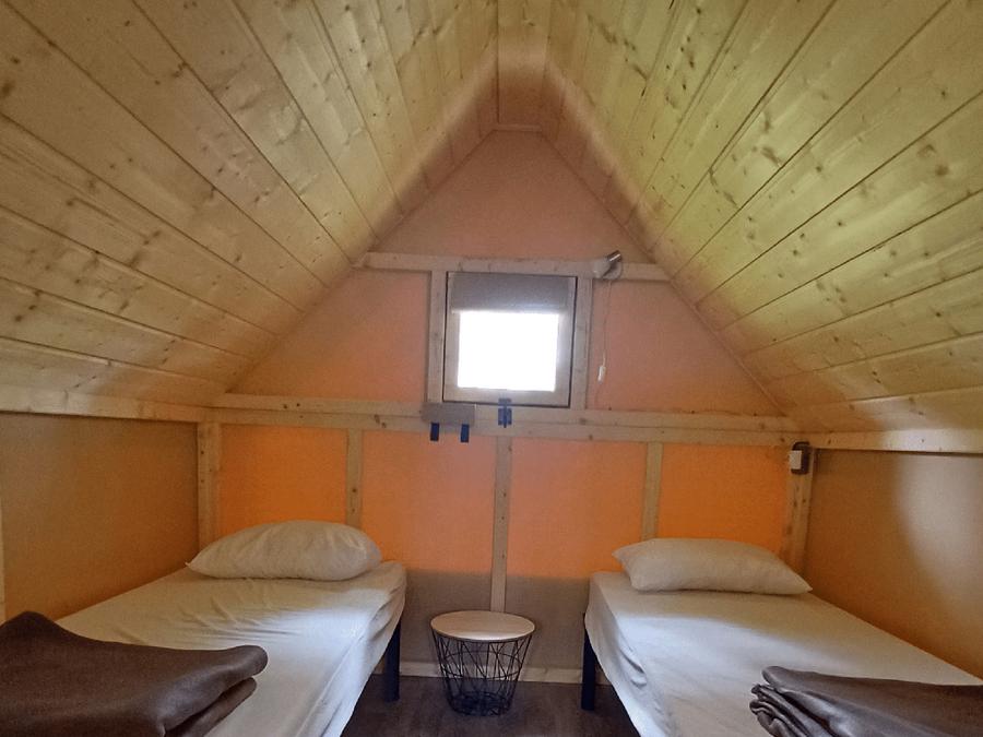 Tente en toile et en bois 2 personnes - Cyclo Tente 4