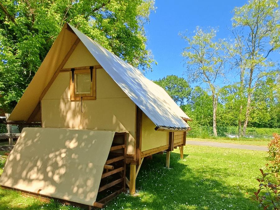 Tente en toile et en bois 2 personnes - Cyclo Tente 1
