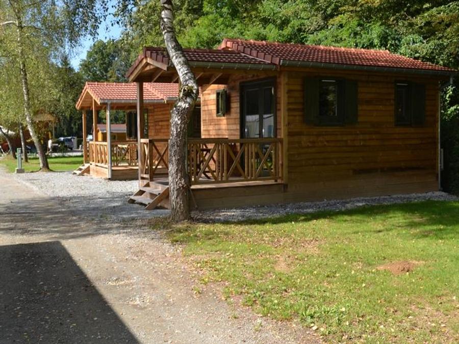 Chalet 4 personnes - Chalet CONFORT Nelia 23 m² (1 chambre) + terrasse couverte de 8 m² + clim reversible(045) + TV 2/4 pers 0