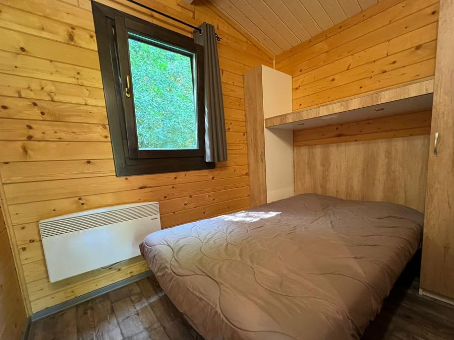Chalet 5 personnes - Chalet CONFORT Monia 27 m² (2 chambres) + terrasse couverte de 10m² + clim réversible 4/5 pers 10