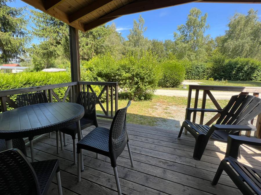 Chalet 5 personnes - Chalet CONFORT Monia 27 m² (2 chambres) + terrasse couverte de 10m² + clim réversible 4/5 pers 15