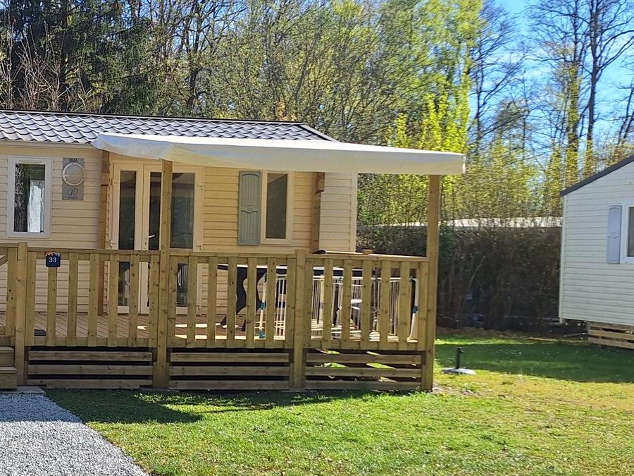 Mobilhome 4 personnes - Mobil home Ibiza CONFORT 26m² (2 chambres) + Terrasse semi couverte de 18 m² (new!) 4 pers 16