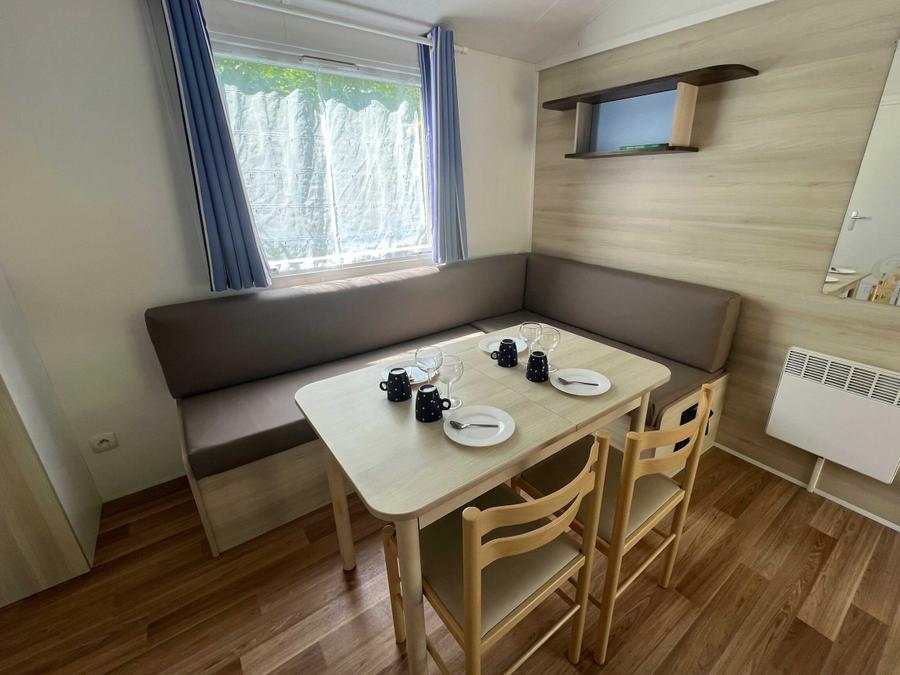 Mobilhome 4 personnes - Mobil home Ibiza CONFORT 26m² (2 chambres) + Terrasse semi couverte de 18 m² (new!) 4 pers 11