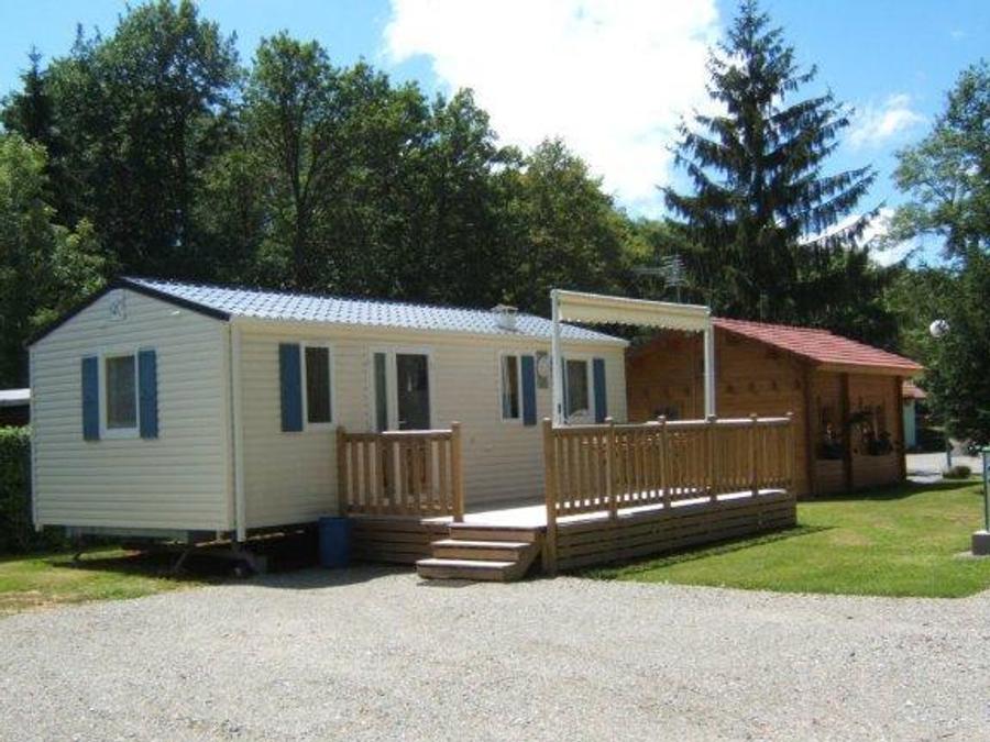 Mobilhome 6 personnes - Mobil home Bermudes Confort 30m² (3 chambres) + terrasse semi couverte de 18 m² + TV 6 pers 2