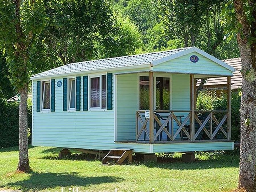 Mobilhome 4 personnes - Mobil home Watipi ECO 26 m² (2 chambres)+terrasse couverte de 7 m² 1/4 pers 3