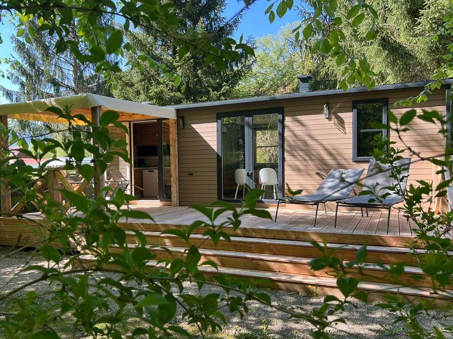 Mobilhome 4 personnes - Cottage Ohara Côté Jardin Premium - 30m²-2 chambres -Terrasse semi couv- Vue sur la forêt- LV 4 pers 6