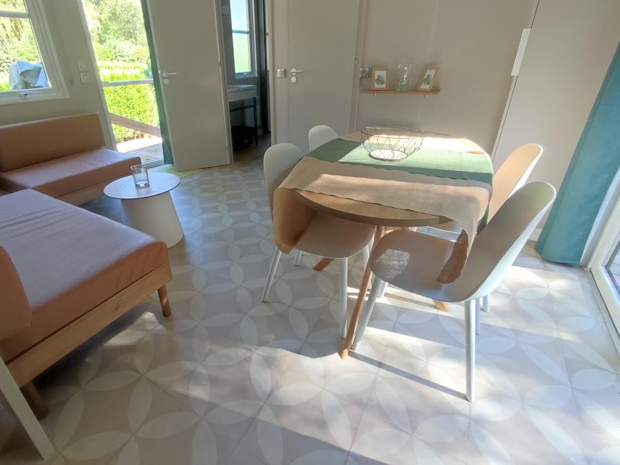 Mobilhome 4 personnes - Cottage Ohara Côté Jardin Premium - 30m²-2 chambres -Terrasse semi couv- Vue sur la forêt- LV 4 pers 4
