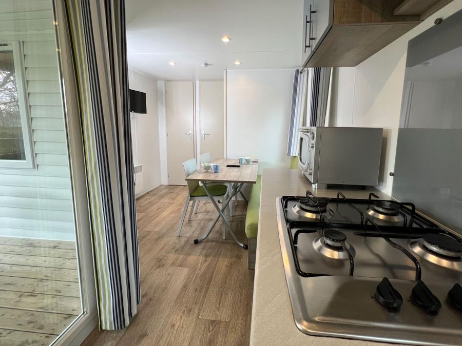 Mobilhome 4 personnes - Mobil-home SOLÉO CONFORT 26M² (2 CHAMBRES) + Terrasse intégrée couverte 9m² 4 pers 9