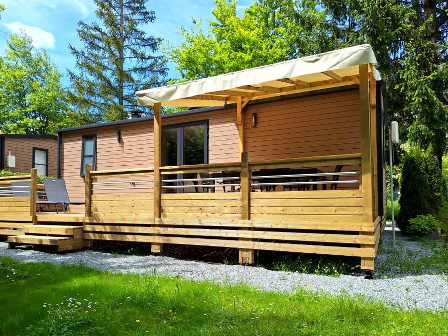 Mobilhome 6 personnes - Cottage Ohara Côté Jardin Premium - 36m² - 3 chambres + Terrasse semi cou + TV + LV + Vue forêt 6 pers 2