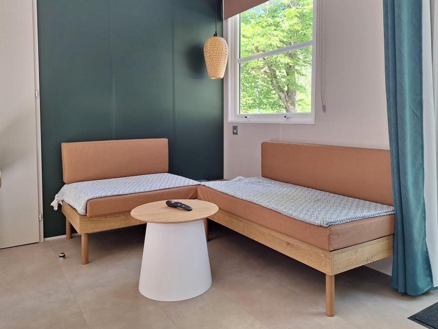 Mobilhome 6 personnes - Cottage Ohara Côté Jardin Premium - 36m² - 3 chambres + Terrasse semi cou + TV + LV + Vue forêt 6 pers 4