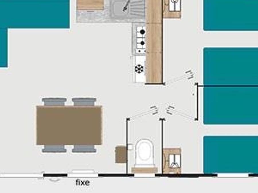 Mobilhome 6 personnes - Confort - 3 chambres 6