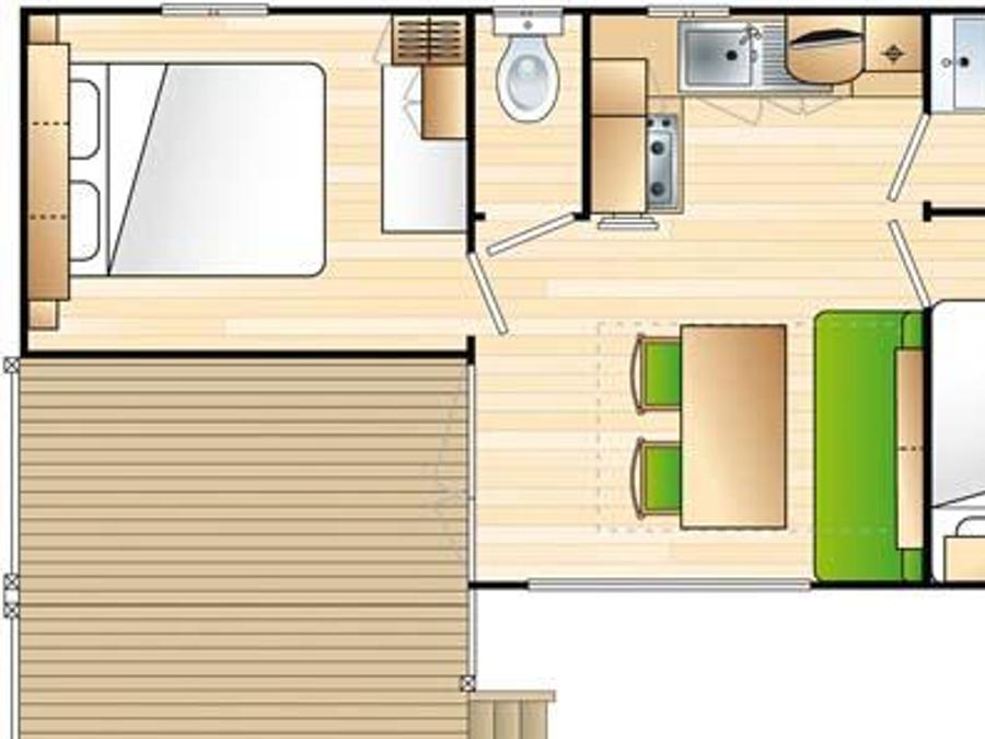 Mobilhome 4 personnes - Confort - 2 chambres 10