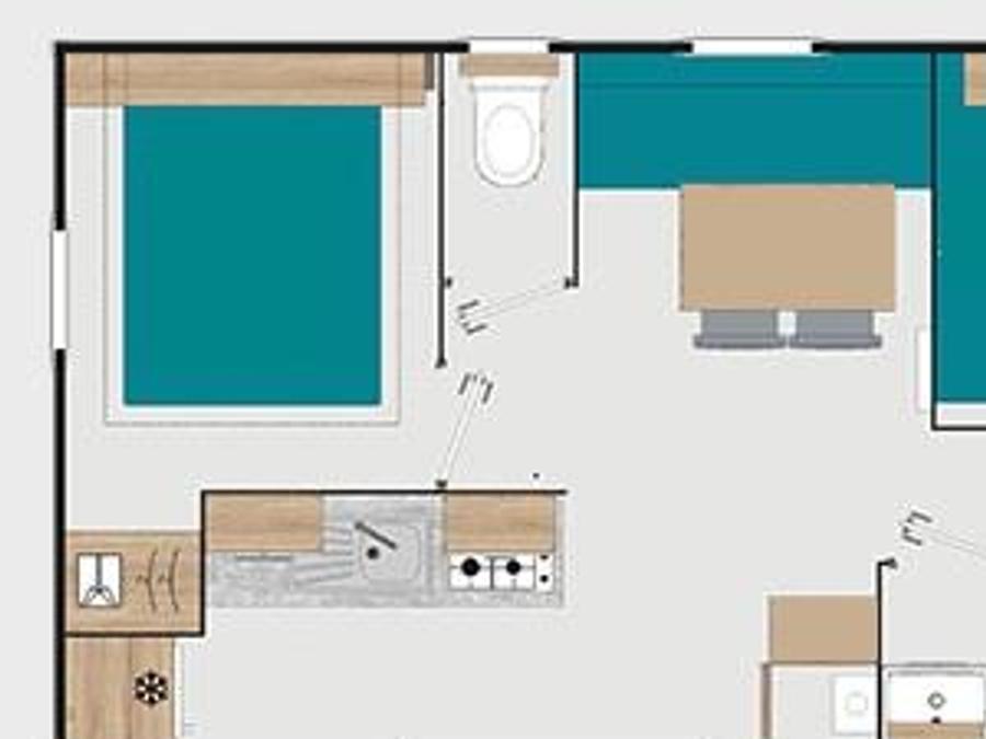 Mobilhome 6 personnes - Confort - 2 chambres 5