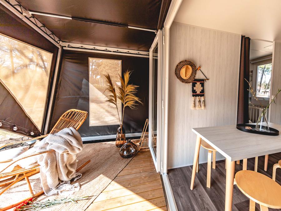 Bungalow toilé 4 personnes - LODGE TOILÉ sans eau 0