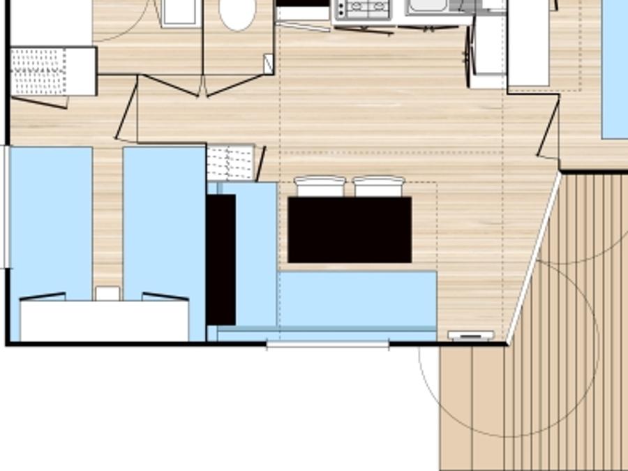 Mobilhome 5 personnes - LE GRAND LARGE 4/5pers 6
