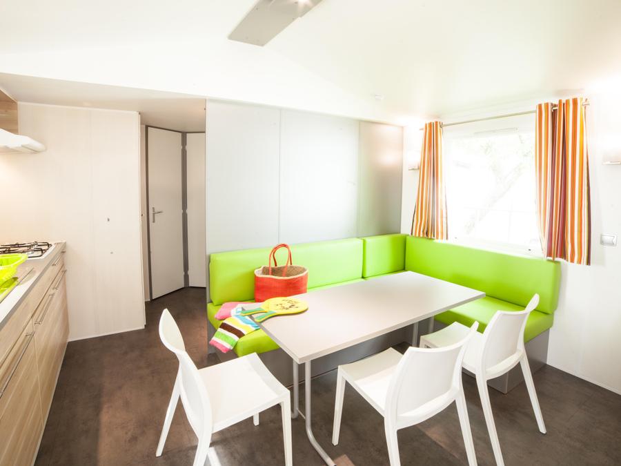 Mobilhome 7 personnes - LE LODGE CLIMATISE 3 chambres 1