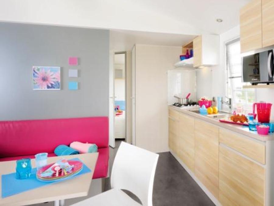 Mobilhome 7 personnes - LE LODGE CLIMATISE 3 chambres 2