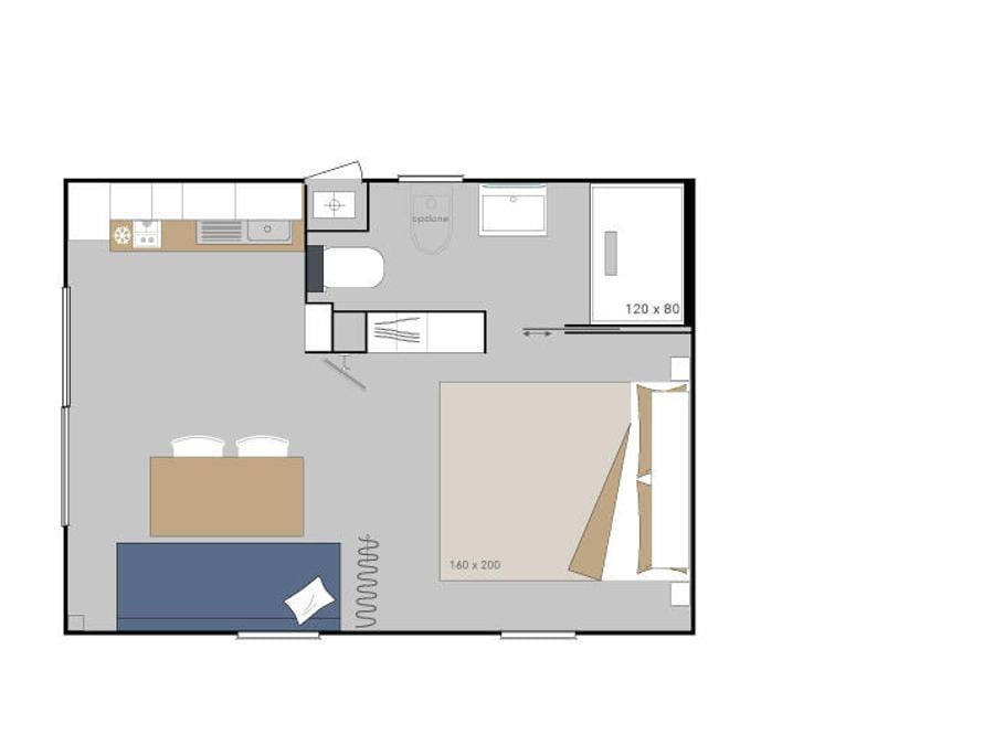Mobilhome 9 personnes - PREMIUM TRIBU SELENIA SUITE - 8/9 Pers - Draps et serviettes inclus 8