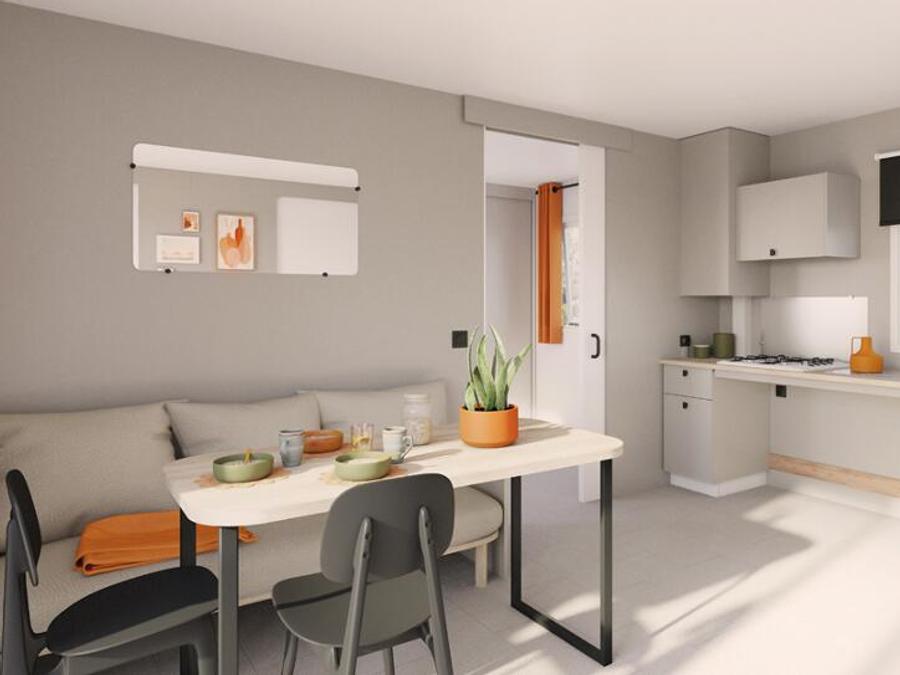 Mobilhome 5 personnes - PRIVILEGE PMR - 5 Pers - 2 adultes - 3 enfants - 2 chambres 4