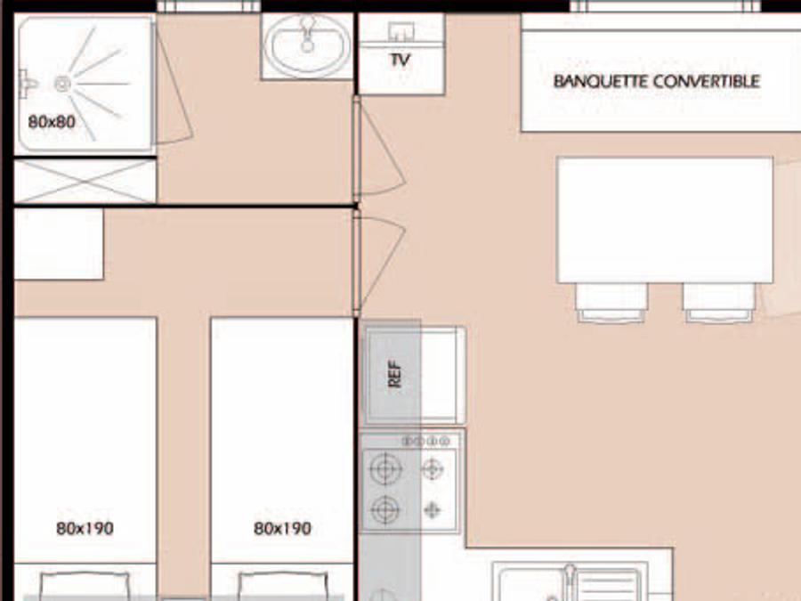 Mobilhome 5 personnes - AUTHENTIQUE 6