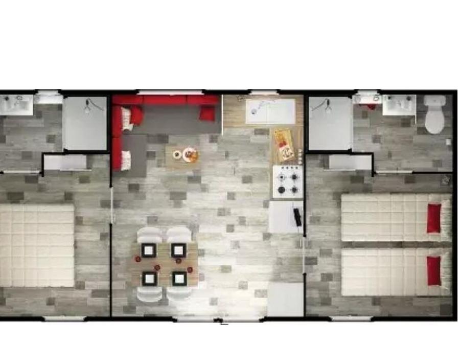 Mobilhome 4 personnes - Duo Premium 3 Pièces 4 Personnes Jacuzzi + Climatisé + TV 7