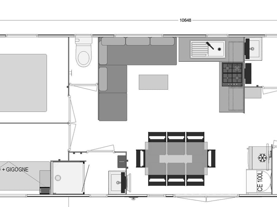 Mobilhome 8 personnes - Gamme Quattro Premium Jacuzzi 3