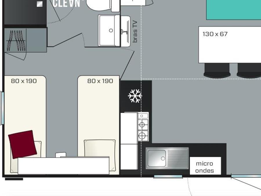 Mobilhome 5 personnes - Confort XL 30,5 m² 6
