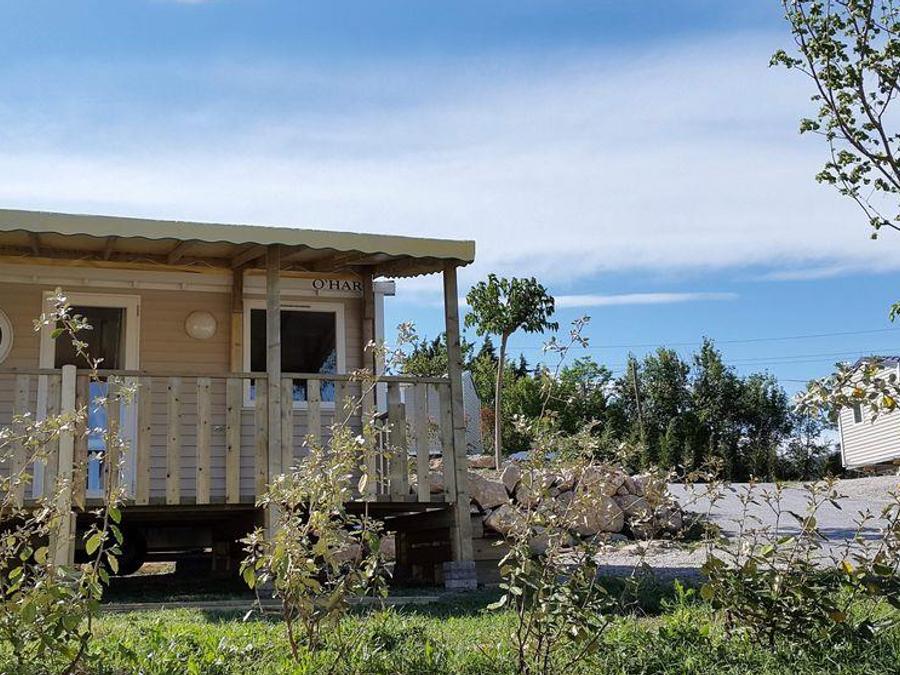 Mobilhome 2 personnes - Confort 18m² 1 chambre + terrasse couverte + climatisation + TV 0