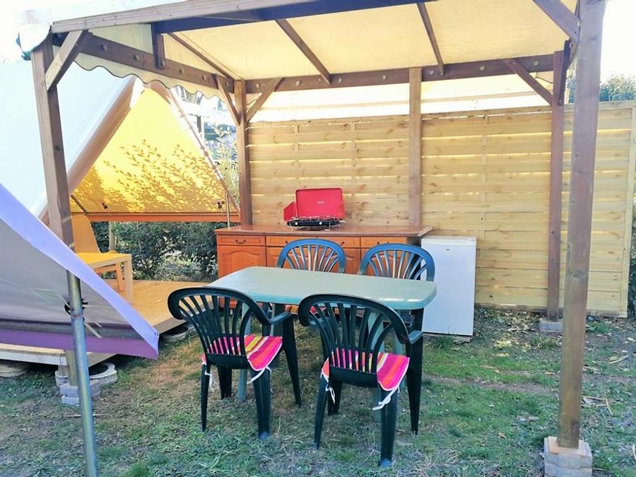 Tente en toile et en bois 4 personnes - Canada Treck 12m² 1 chambre (sans sanitaires) 1