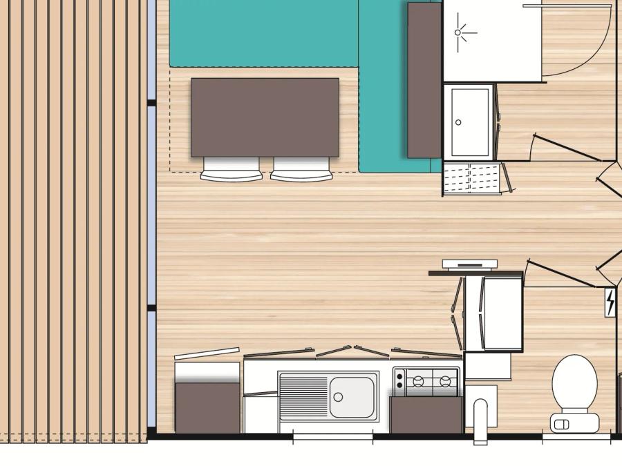 Mobilhome 4 personnes - Front de lac 5