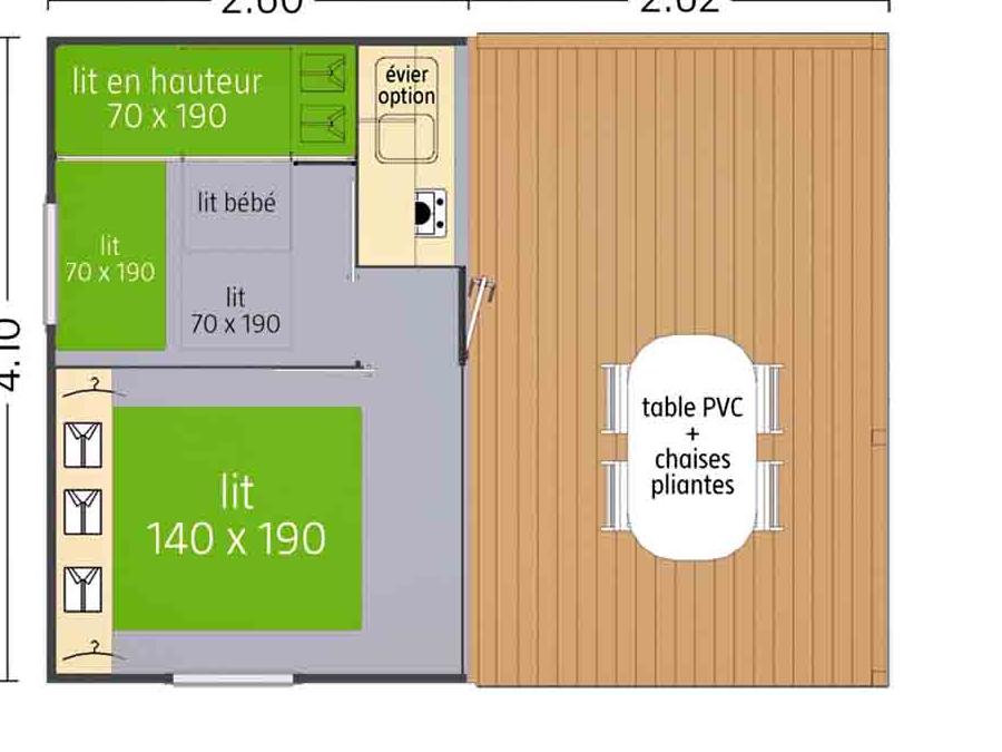 Mobilhome 5 personnes - Tit'home - Sans sanitaires 4