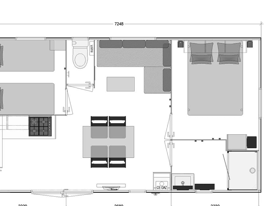Mobilhome 5 personnes - BAHIA LUXE 29 m² 7