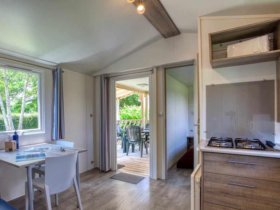 Mobilhome 4 personnes - Mobil-Home Confort 25m² Loggia - 2 chambres + Terrasse couverte 4 pers 15