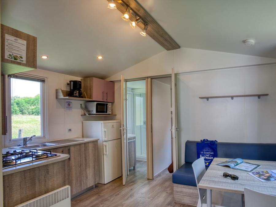 Mobilhome 4 personnes - Mobil-Home Confort 25m² Loggia - 2 chambres + Terrasse couverte 4 pers 11