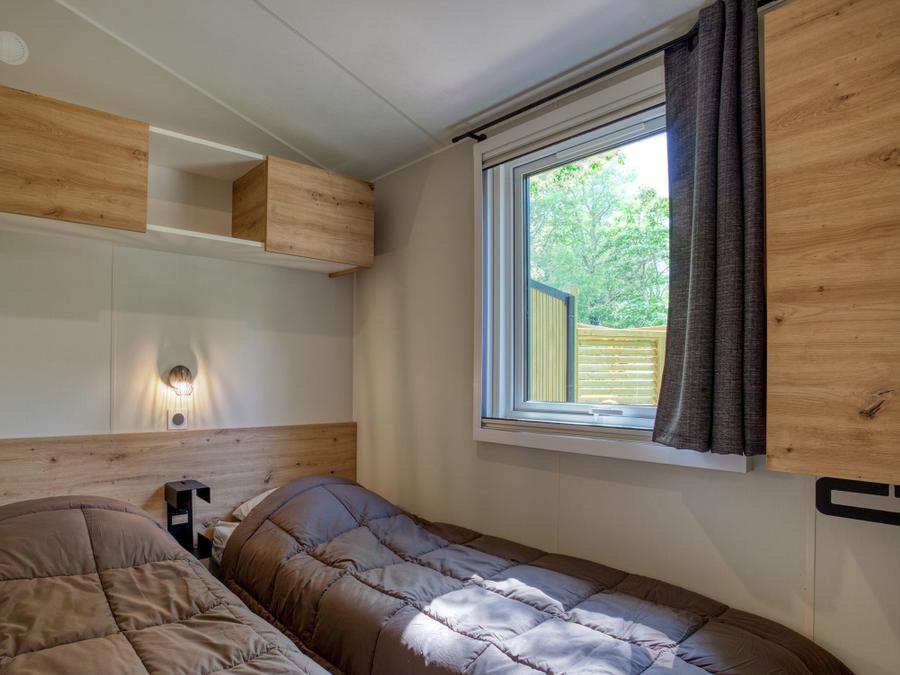 Mobilhome 6 personnes - Mobil-Home Premium 33m² Bahia - 3 chambres + terrasse semi-couverte + LV + TV + CLIM 6 pers 8