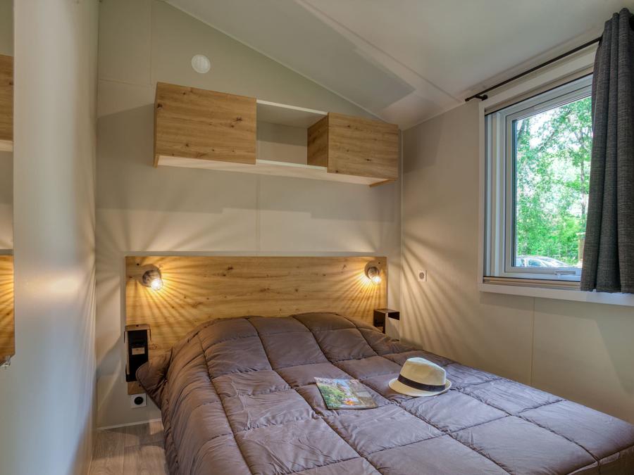 Mobilhome 6 personnes - Mobil-Home Premium 33m² Bahia - 3 chambres + terrasse semi-couverte + LV + TV + CLIM 6 pers 9