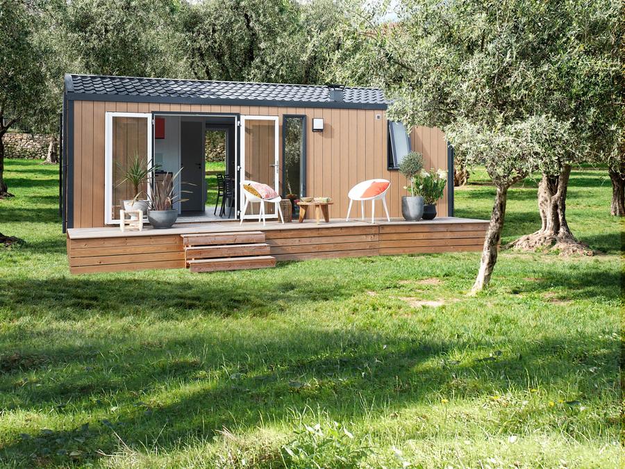 Mobilhome 4 personnes - Mobil-Home Premium 29m² Bahia - 2 chambres + terrasse couverte + LV + TV + CLIM 4 pers 0