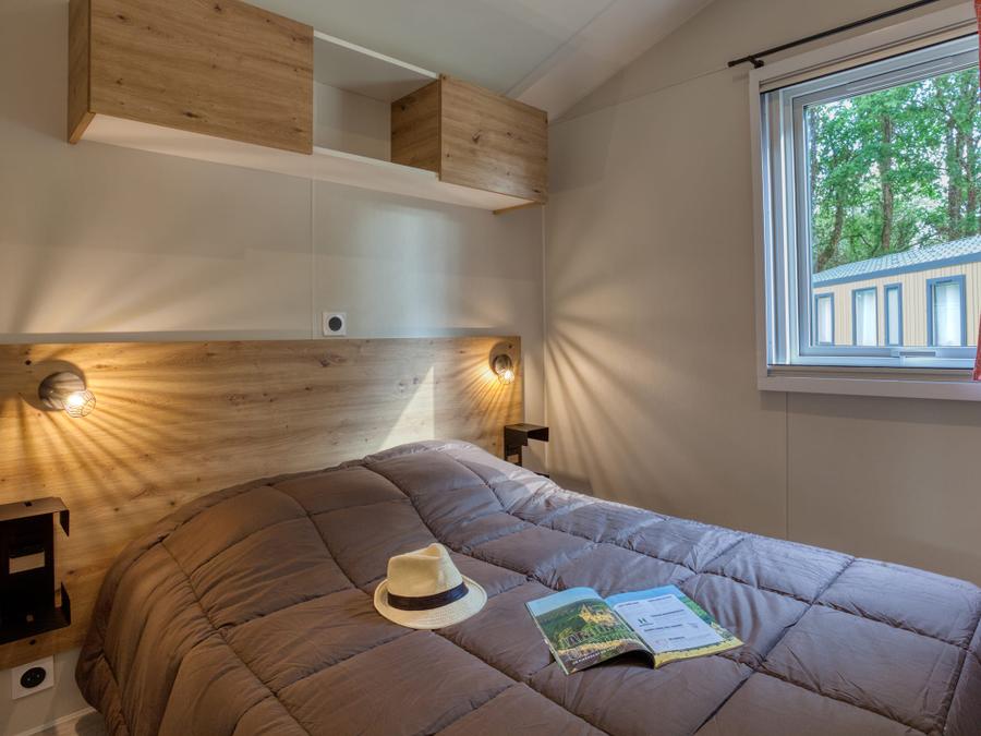 Mobilhome 4 personnes - Mobil-Home Premium 29m² Bahia - 2 chambres + terrasse couverte + LV + TV + CLIM 4 pers 11