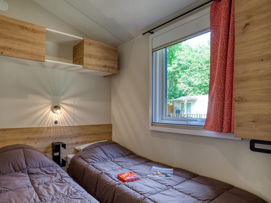 Mobilhome 4 personnes - Mobil-Home Premium 29m² Bahia - 2 chambres + terrasse couverte + LV + TV + CLIM 4 pers 12